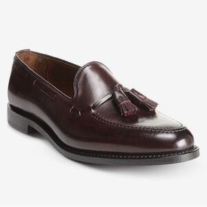 Allen Edmonds Burgundy Grayson Tassel Loafers Shell Cordovan
